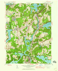 preview thumbnail of historical topo map of Westchester County, NY in 1944