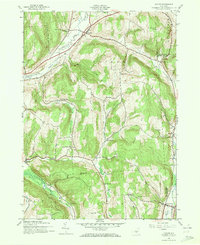 preview thumbnail of historical topo map of Cortland County, NY in 1943