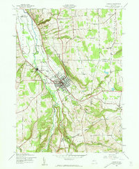 Download a high-resolution, GPS-compatible USGS topo map for Dansville, NY (1960 edition)