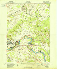 Download a high-resolution, GPS-compatible USGS topo map for Deferiet, NY (1950 edition)