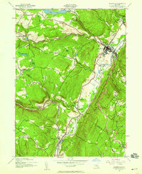 preview thumbnail of historical topo map of Ellenville, NY in 1942