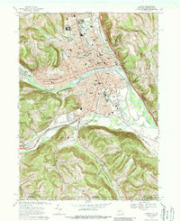 preview thumbnail of historical topo map of Elmira, NY in 1969