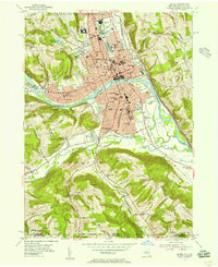 Download a high-resolution, GPS-compatible USGS topo map for Elmira, NY (1955 edition)