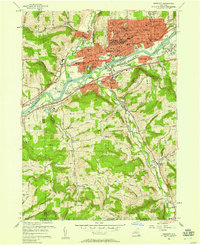 Download a high-resolution, GPS-compatible USGS topo map for Endicott, NY (1958 edition)
