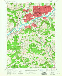 Download a high-resolution, GPS-compatible USGS topo map for Endicott, NY (1967 edition)