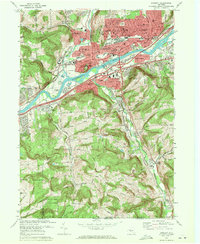 Download a high-resolution, GPS-compatible USGS topo map for Endicott, NY (1972 edition)