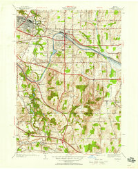 Download a high-resolution, GPS-compatible USGS topo map for Fairport, NY (1958 edition)