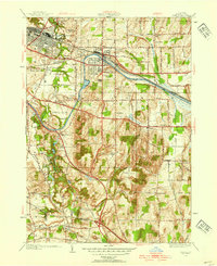 Download a high-resolution, GPS-compatible USGS topo map for Fairport, NY (1954 edition)