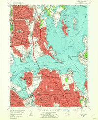 Download a high-resolution, GPS-compatible USGS topo map for Flushing, NY (1961 edition)