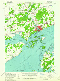 Download a high-resolution, GPS-compatible USGS topo map for Gananoque, NY (1961 edition)