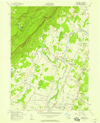 preview thumbnail of historical topo map of Ulster County, NY in 1957