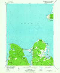 Download a high-resolution, GPS-compatible USGS topo map for Gardiners Island West, NY (1963 edition)