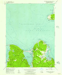 Download a high-resolution, GPS-compatible USGS topo map for Gardiners Island West, NY (1957 edition)