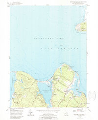 Download a high-resolution, GPS-compatible USGS topo map for Gardiners Island West, NY (1989 edition)