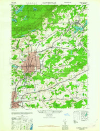 Download a high-resolution, GPS-compatible USGS topo map for Gloversville, NY (1963 edition)