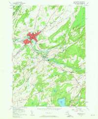 preview thumbnail of historical topo map of St. Lawrence County, NY in 1956