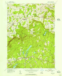 preview thumbnail of historical topo map of Rensselaer County, NY in 1954