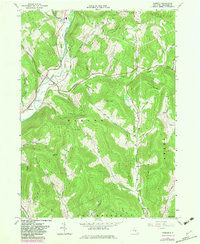 preview thumbnail of historical topo map of Delaware County, NY in 1982