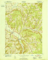 preview thumbnail of historical topo map of Cortland County, NY in 1951