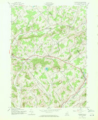 preview thumbnail of historical topo map of Delaware County, NY in 1945