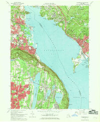preview thumbnail of historical topo map of Rockland County, NY in 1967