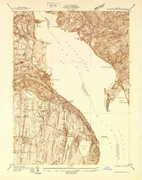 preview thumbnail of historical topo map of Rockland County, NY in 1938