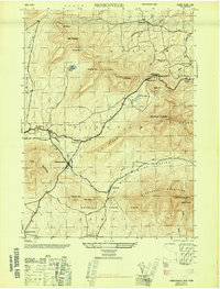 Download a high-resolution, GPS-compatible USGS topo map for Hensonville, NY (1946 edition)