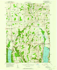 Download a high-resolution, GPS-compatible USGS topo map for Honeoye, NY (1961 edition)