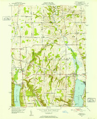 Download a high-resolution, GPS-compatible USGS topo map for Honeoye, NY (1952 edition)