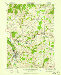 Download a high-resolution, GPS-compatible USGS topo map for Hoosick Falls, NY (1958 edition)