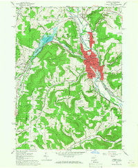 Download a high-resolution, GPS-compatible USGS topo map for Hornell, NY (1967 edition)