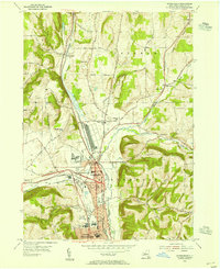 Download a high-resolution, GPS-compatible USGS topo map for Horseheads, NY (1955 edition)
