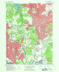preview thumbnail of historical topo map of Suffolk County, NY in 1967