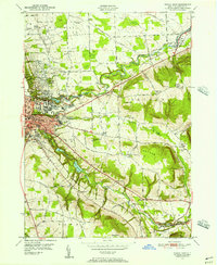 Download a high-resolution, GPS-compatible USGS topo map for Ithaca East, NY (1956 edition)