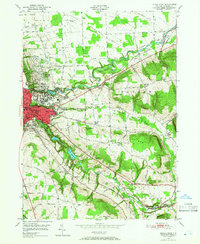 Download a high-resolution, GPS-compatible USGS topo map for Ithaca East, NY (1966 edition)