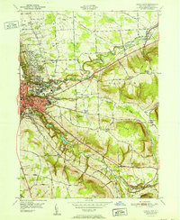 Download a high-resolution, GPS-compatible USGS topo map for Ithaca East, NY (1951 edition)