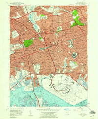 Download a high-resolution, GPS-compatible USGS topo map for Jamaica, NY (1959 edition)