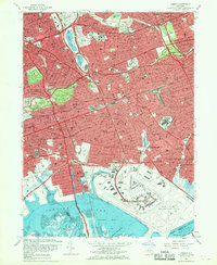 Download a high-resolution, GPS-compatible USGS topo map for Jamaica, NY (1969 edition)