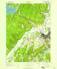 preview thumbnail of historical topo map of Ulster County, NY in 1942