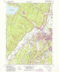 preview thumbnail of historical topo map of Ulster County, NY in 1964