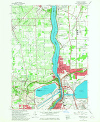Download a high-resolution, GPS-compatible USGS topo map for Lewiston, NY (1968 edition)