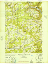 preview thumbnail of historical topo map of Schoharie County, NY in 1946