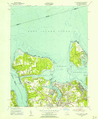 Download a high-resolution, GPS-compatible USGS topo map for Lloyd Harbor, NY (1956 edition)