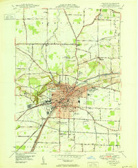 preview thumbnail of historical topo map of Lockport, NY in 1950