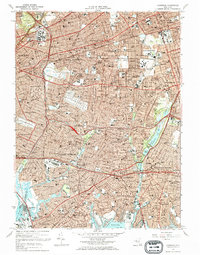 Download a high-resolution, GPS-compatible USGS topo map for Lynbrook, NY (1972 edition)