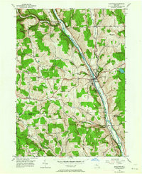 preview thumbnail of historical topo map of Cortland County, NY in 1950