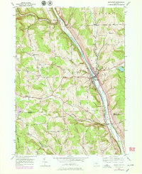 preview thumbnail of historical topo map of Cortland County, NY in 1950