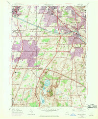 Download a high-resolution, GPS-compatible USGS topo map for Mendon Ponds, NY (1970 edition)