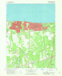 Download a high-resolution, GPS-compatible USGS topo map for Middle Island, NY (1969 edition)