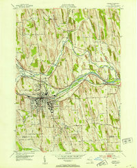 Download a high-resolution, GPS-compatible USGS topo map for Newark, NY (1953 edition)